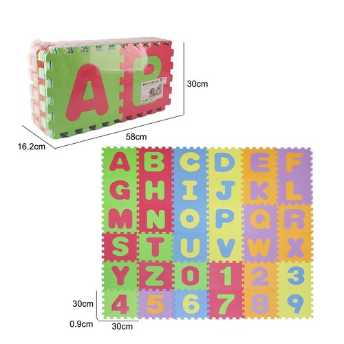 Kids play mat pieces soft - 36,