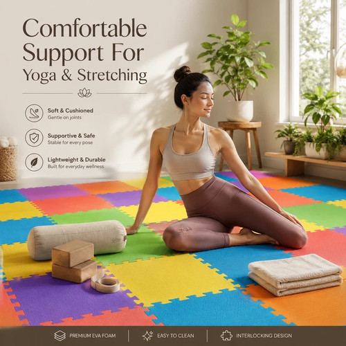 Yoga floor mats with - with, border