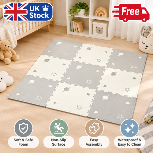 9pcs soft foam baby - play, mat